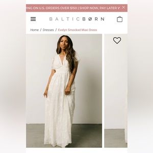 Baltic Born cream dress